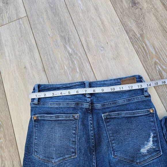 Judy Blue Distressed Ripped skinny jeans size 28 high waisted STYLE# JB88322 - Picture 7 of 12
